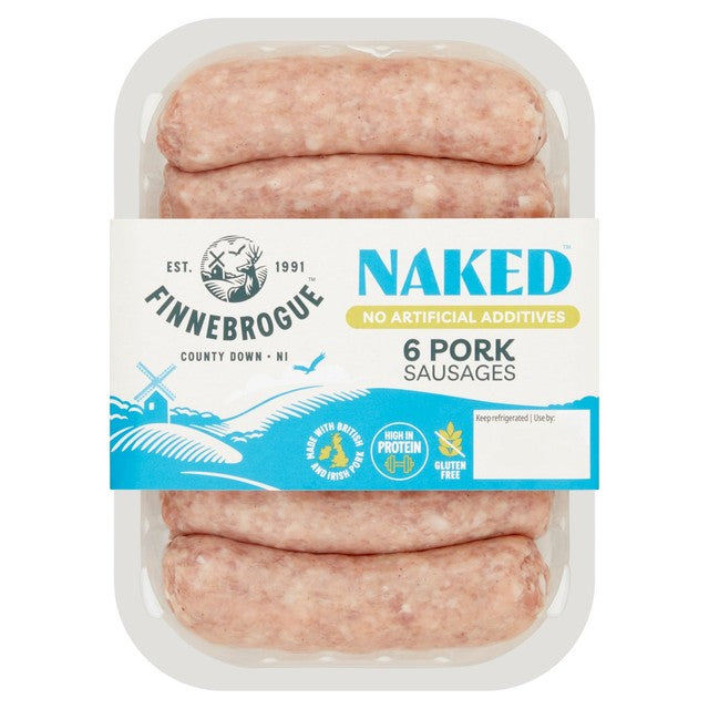 Finnebrogue Naked pork sausages 400g - British product
