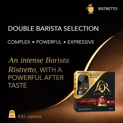 L'OR Barista Dobbel Barista Utvalg XXL Kaffekapsler Intensitet 13