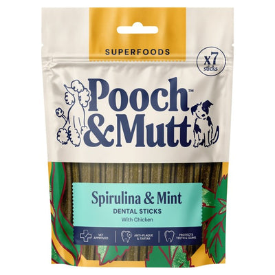 Pooch & Mutt Superfood Dental Sticks Dog Dental Treats 251g