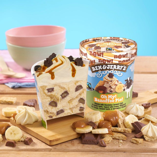 Ben & Jerry's Banoffee Pie ice cream tub 427ml - British product