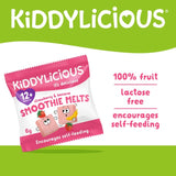 Kiddylicious strawberry and banana smoothie melts baby snacks 24g, UK version