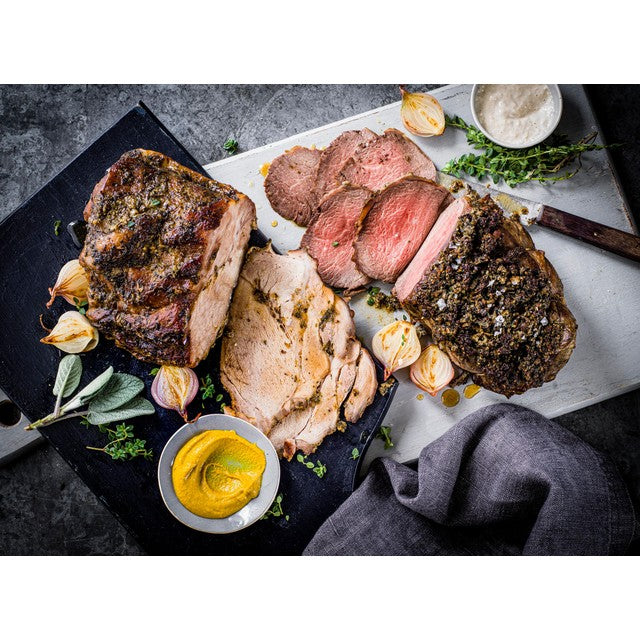 M&S sage and onion pork loin joint 670g, imported from the UK