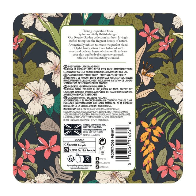 Baylis & Harding Royale Garden Verbena & Chamomile body wash 500ml - British product