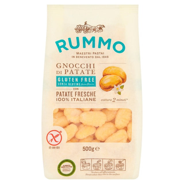 RUMMO gluten free potato gnocchi 500g, imported from the UK