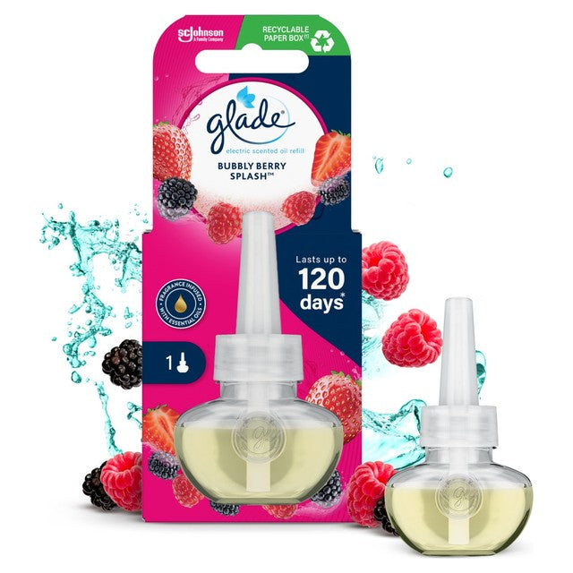 Glade electric scented oil refill Bubbly Berry Splash 20ml, UK version