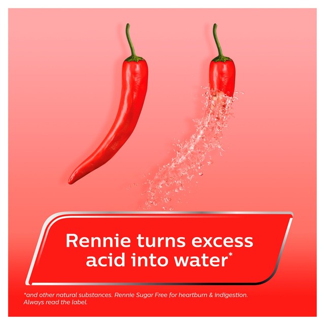 Rennie sugar free antacid tablets, imported from the UK