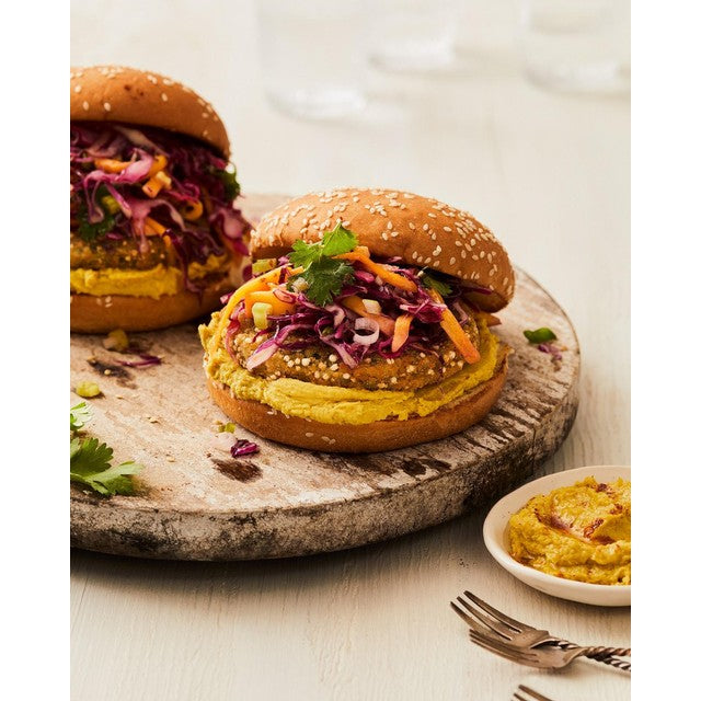 Strong Roots The Pumpkin & Spinach Burger