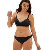 M&S bikini knickers black size 12 3 pack, imported from the UK
