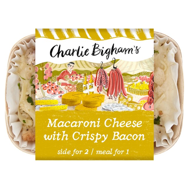 Charlie Bigham's macaroni cheese with crispy bacon 340g - British product