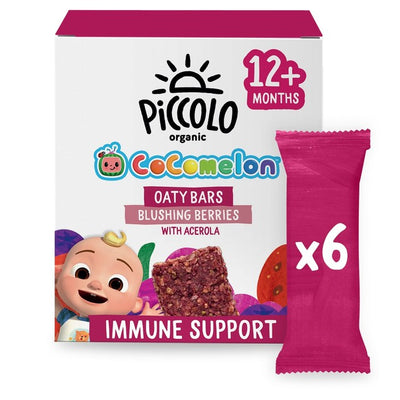 Piccolo Organic Blushing Berries Oaty Bar Toddler Snack Bar 6 x 23g