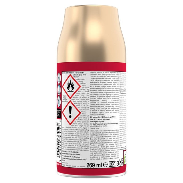 Glade cherry air freshener refill 269ml, UK version