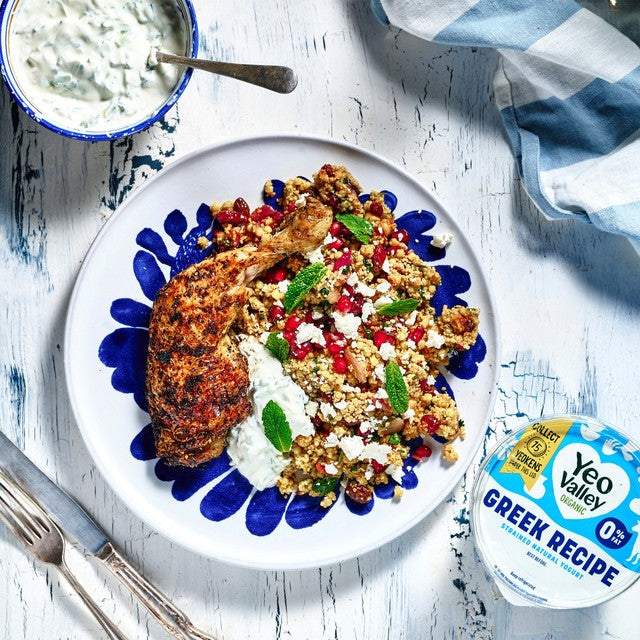 Yeo Valley Organic Greek Recipe 0% Strained Natural Yogurt 450g (British brand)