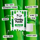 The Cheeky Panda Natural Bamboo Toilet Roll 4 Pack - British product