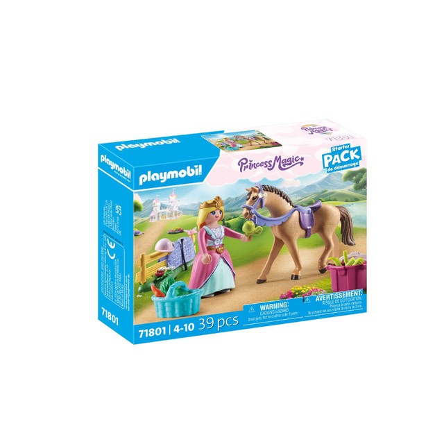 Playmobil Princess Horse Set 18.7cm, imported from the UK