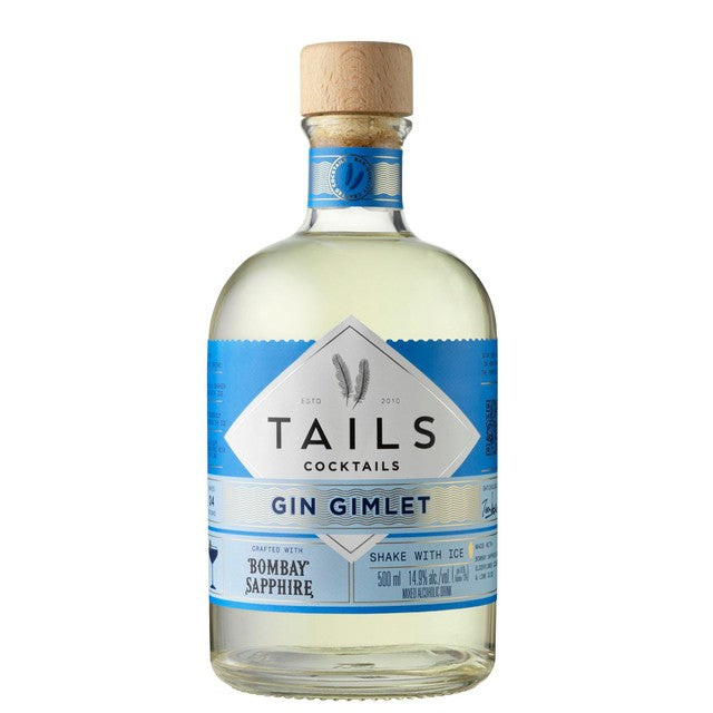 Tails Bombay Sapphire Gin Gimlet cocktail 500ml (British brand)