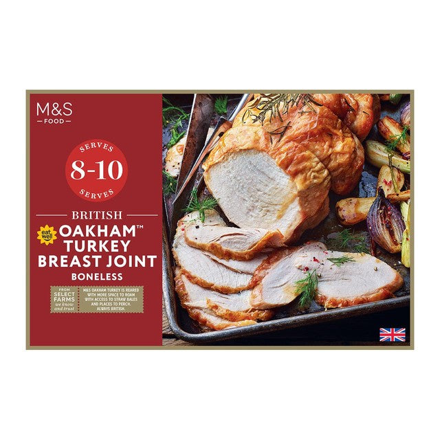 M&S boneless turkey breast joint frozen 1.9kg, imported from the UK