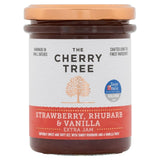 The Cherry Tree Strawberry Rhubarb Vanilla Jam 225g (British brand)
