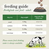 Forthglade wet dog food duck and venison with beans and apricot 395g - British product
