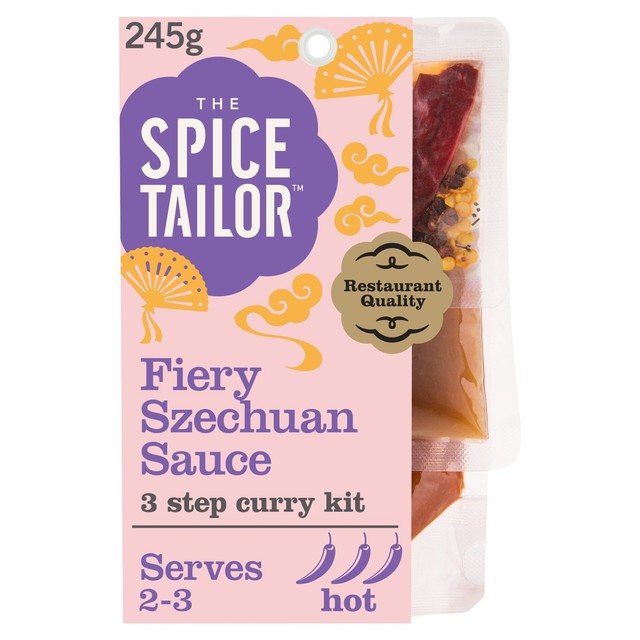 The Spice Tailor Fiery Szechuan stir fry sauce kit 245g (British brand)