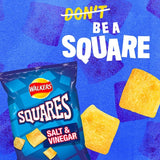 Walkers Squares variety pack potato snacks 6 x 22g (British brand)