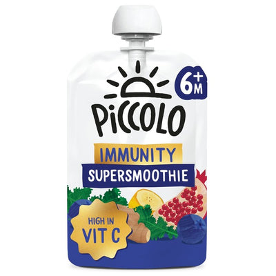 Piccolo Organic Immunity Supersmoothie Blueberry Glow with Kale Baby Food Smoothie 90g