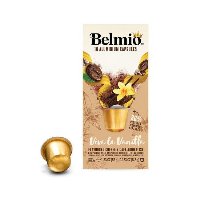 BELMIO Viva La Vanilla coffee pods 10 pack - British product