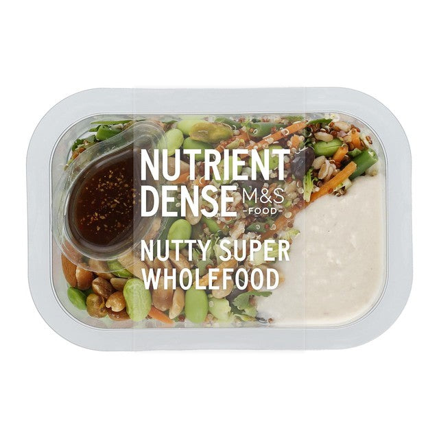 M&S nutty salad with quinoa and nuts 285g, imported from the UK