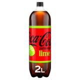 Coca-Cola Zero Sugar Lime sparkling soft drink 2L - British product