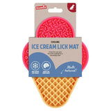 Multi-Textured Cooling Lick Mat for Pets with Frozen Treats