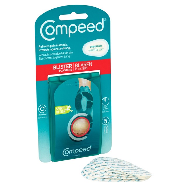 Compeed underfoot blister plasters pack of 5 - British product