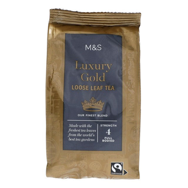 M&S gold loose tea 250g, imported from the UK