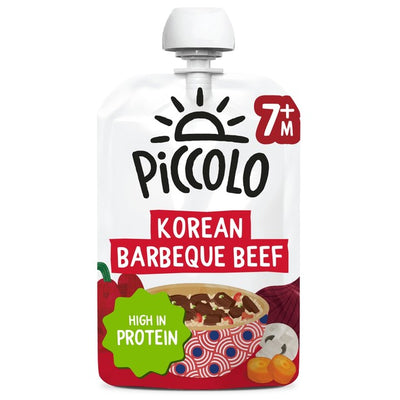 Piccolo Økologisk Koreansk Barbeque Biff Teksturert Barnematpose 130g