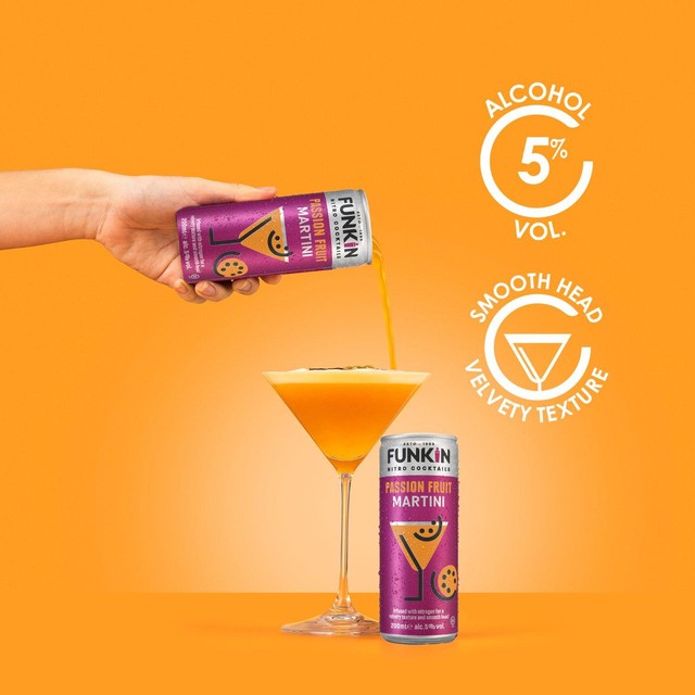 Funkin passion fruit martini nitro cocktail 200ml - British product