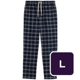 M&S men's checked pyjama bottoms navy large, imported from the UK