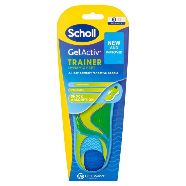 Scholl Gel Activ Trainer Insoles Small (British brand)