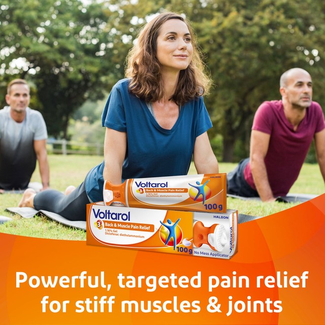 Voltarol Back & Muscle Pain Relief Gel 100g (British brand)