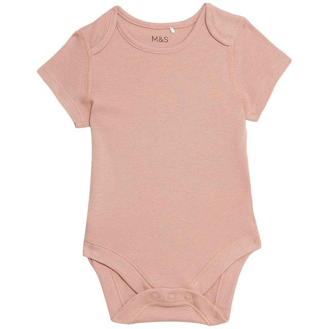 M&S baby bodysuits 1 month pink, imported from the UK