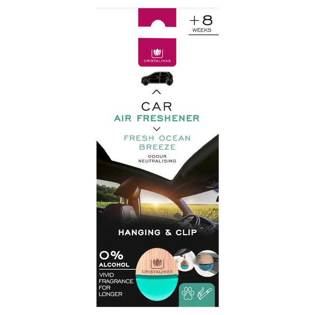 Cristalinas car air freshener Fresh Ocean Breeze 6ml - British product