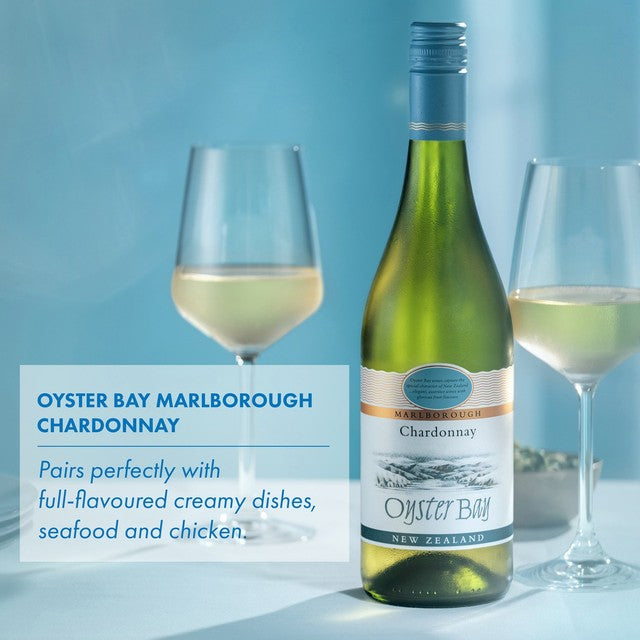 Oyster Bay Chardonnay white wine 75cl, imported from the UK