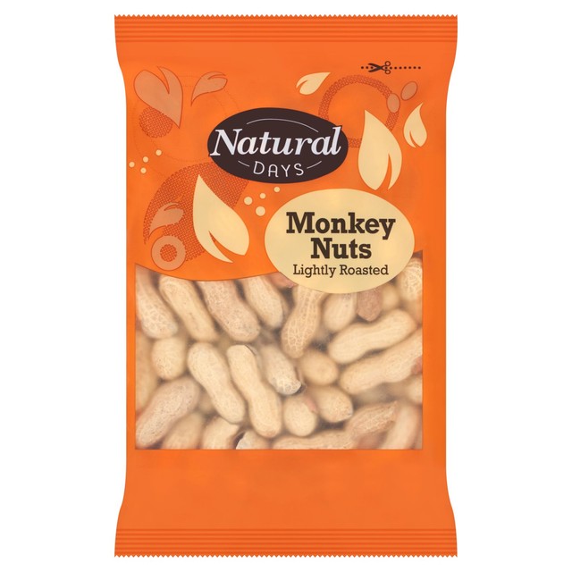 Natural Days lightly roasted monkey nuts 250g, imported from the UK