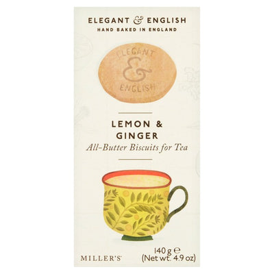 Miller's Elegant & English Lemon & Ginger All-Butter Biscuits 140g