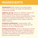 Coya freeze-dried raw dog food chicken 150g - British product