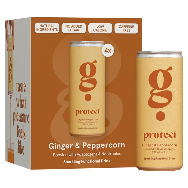 G Spot Protect ginger kombucha drink 250ml, UK version