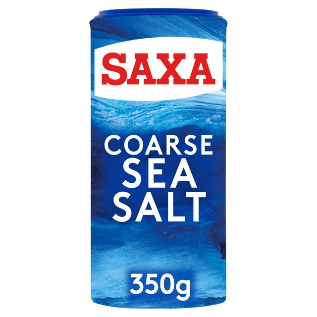 Saxa coarse sea salt 350g (British brand)