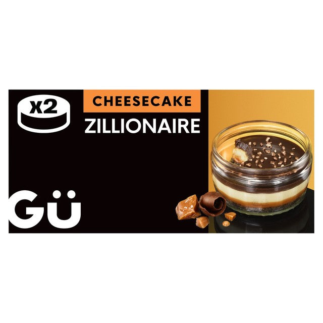 Gu Zillionaire Chocolate and Salted Caramel Cheesecake 2 x 84g, UK version