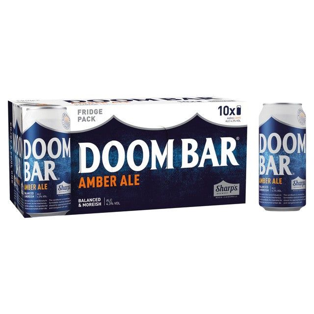 Sharp's Doom Bar amber ale 440ml cans 10 pack (British brand)