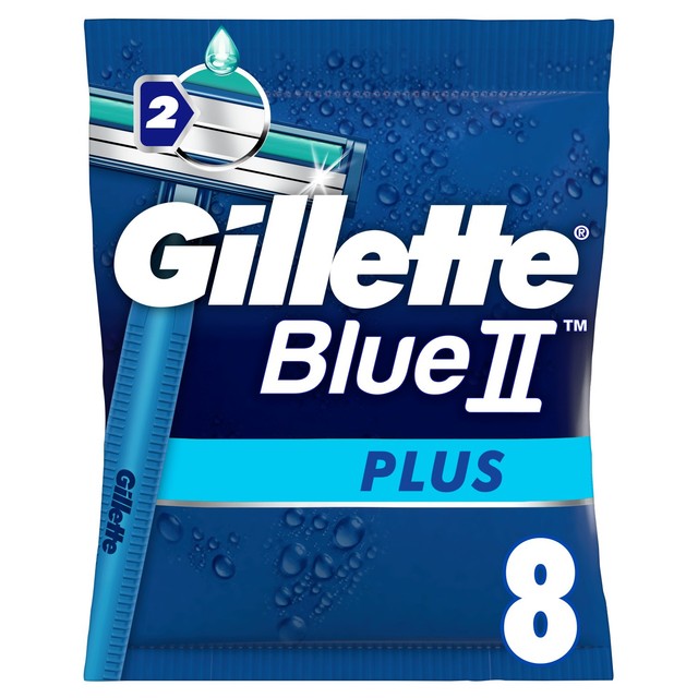 Gillette Blue 2 Plus disposable razors 8-pack, UK version