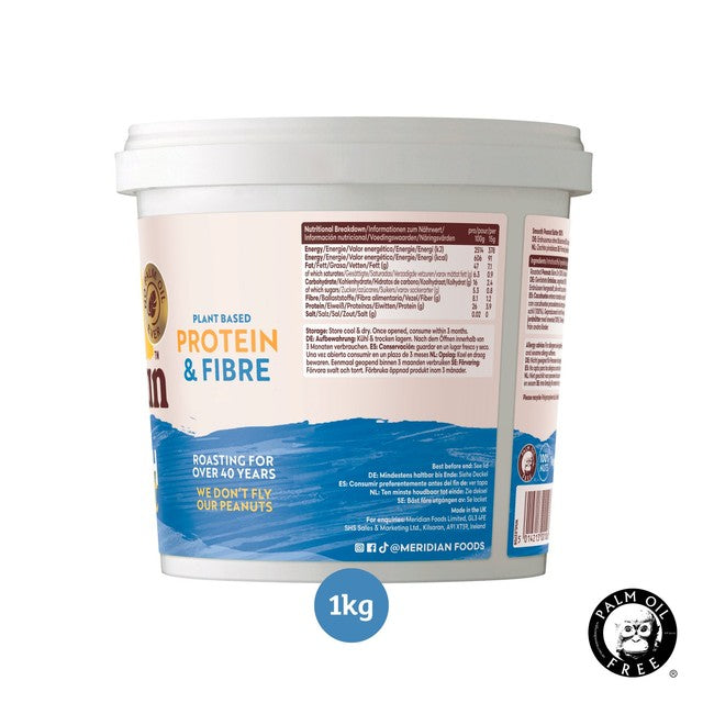 Meridian Organic Smooth Peanut Butter 1000g, imported from the UK