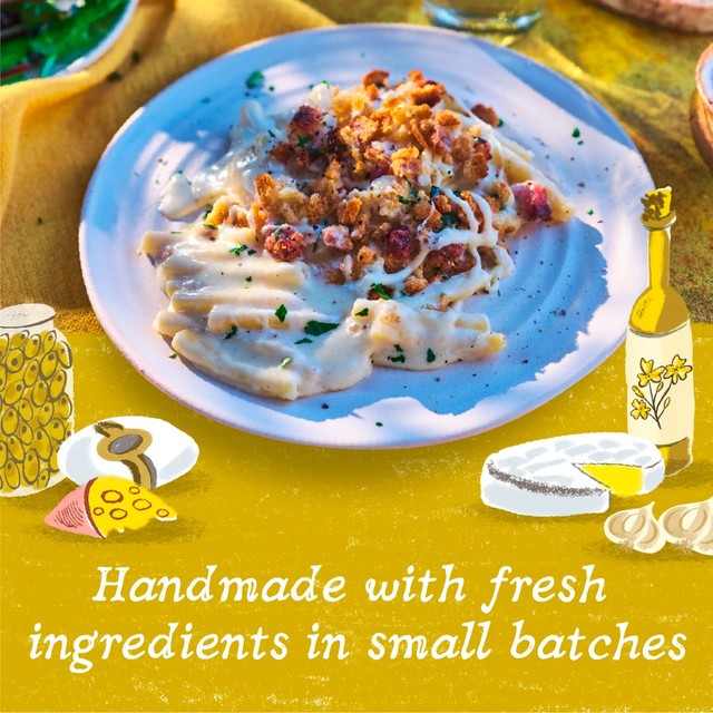 Charlie Bigham's macaroni cheese with bacon - British product