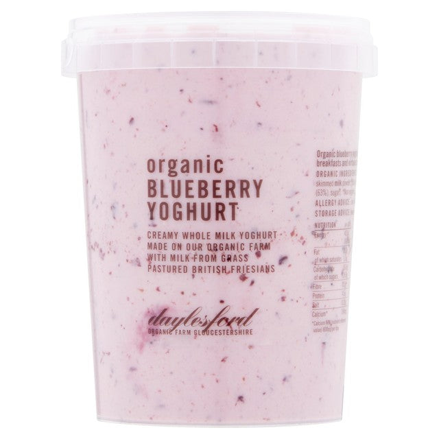 Daylesford Organic blueberry yoghurt 450ml - British product